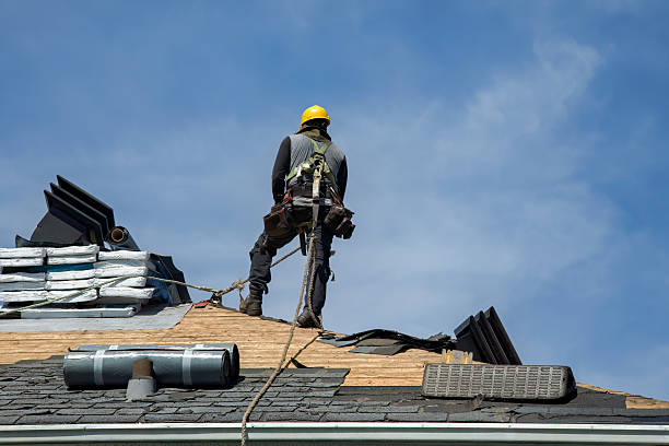 Professional Gutter Installation technician working in Oroville, CA